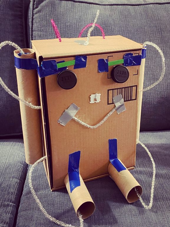 Turn a Cardboard Box into a Robot